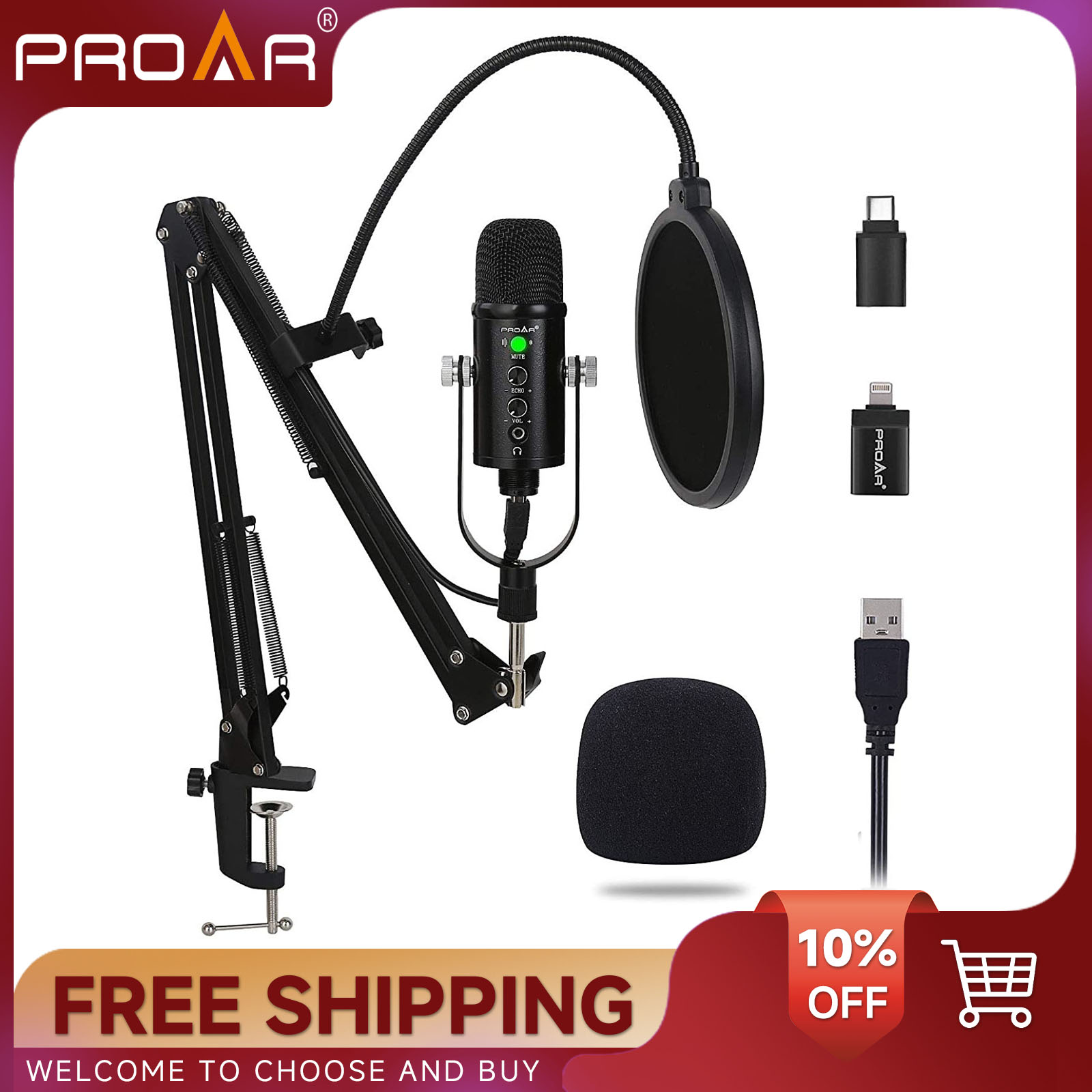 Pc Gaming Youtube - BM86 USB Kondenser Mikrofon PC Oyun