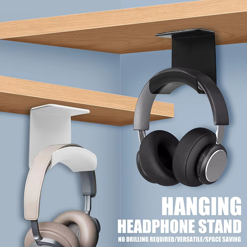 Headset Stand - Evrensel Kulaklık Standı Yapışkanlı Plastik Duvar