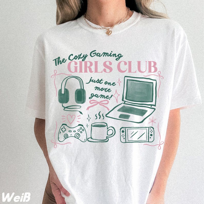 Pc Gaming Club - The Cozy Gaming Girls Club Tişörtü