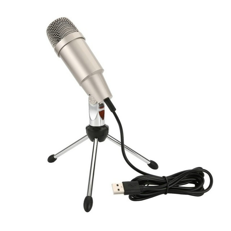 Pc Gaming Youtube - Profesyonel USB Kondenser Mikrofon Metal Kablolu