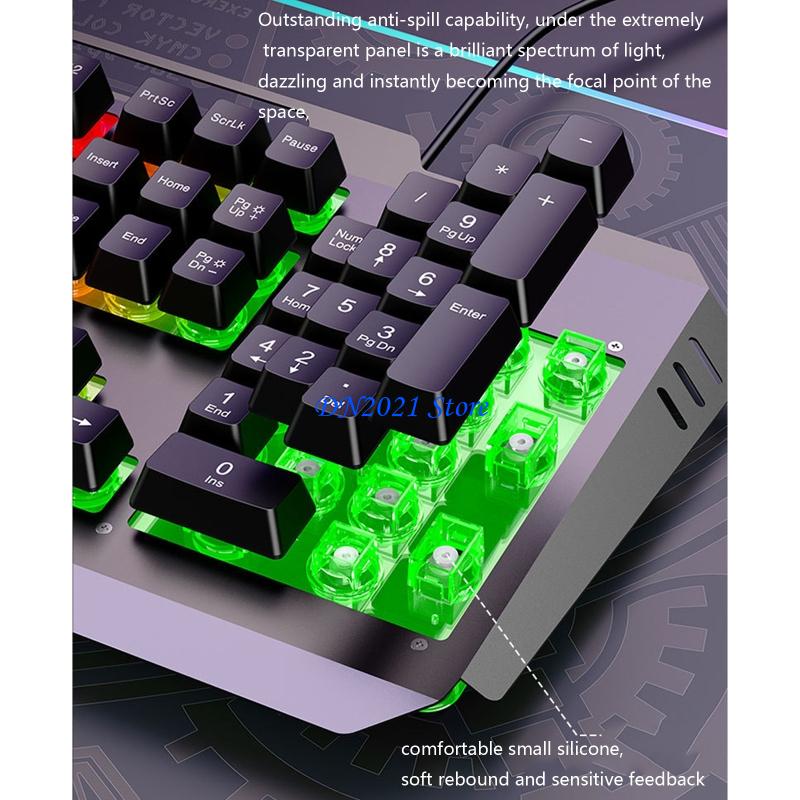 Anti-Ghosting Keyboard - F3KE DS600 104 Tuşlu Kablolu Klavye,