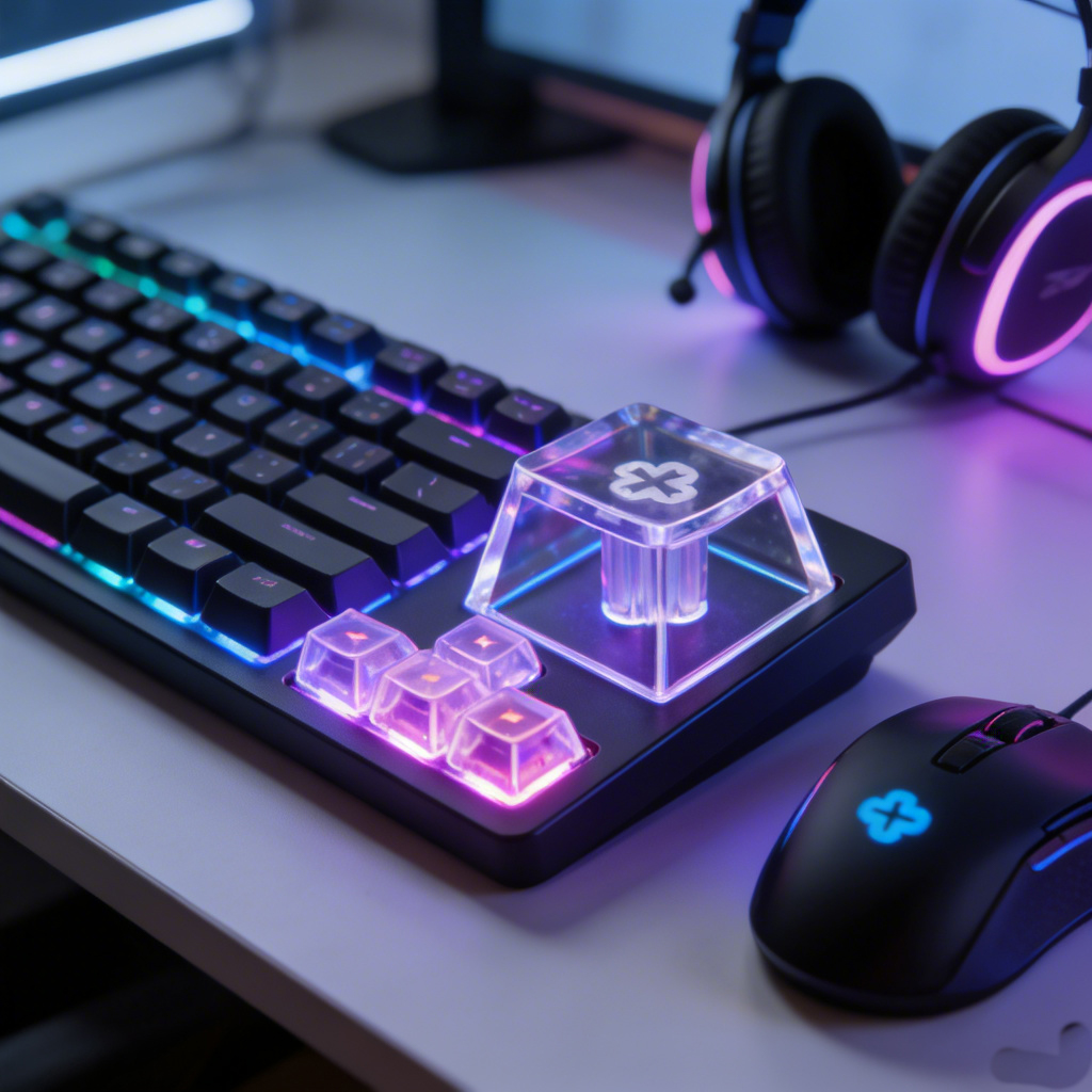 Anti-Ghosting Keyboard - Mekanik Klavye için R4 Şeffaf ABS