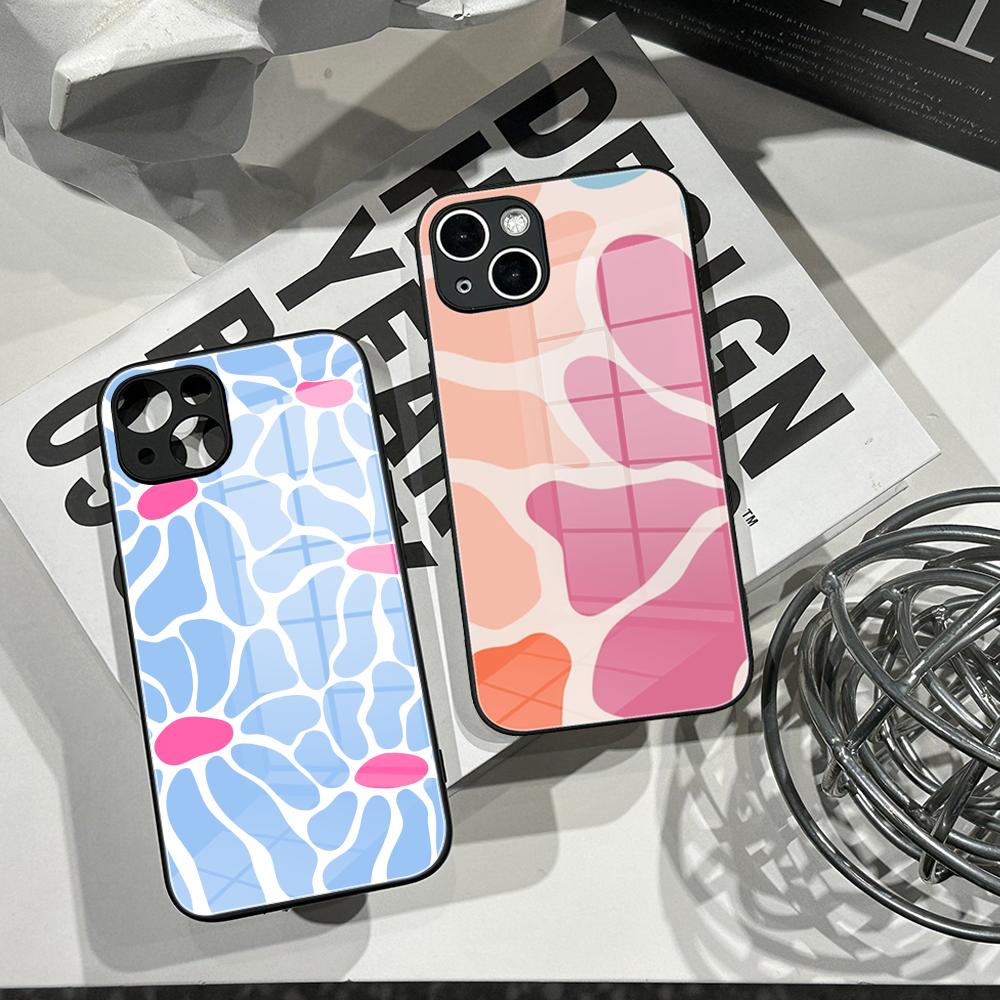 Pc Case Tempered Glass - Clmj Renkli Çiçekler Telefon Kılıfı Temperli