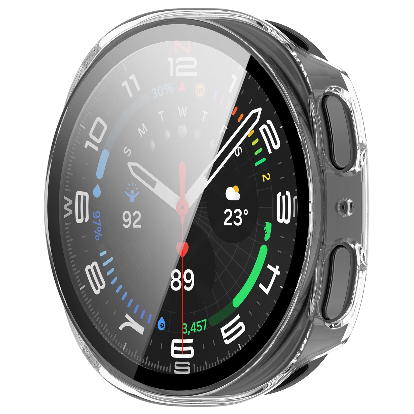 Pc Case Tempered Glass - Samsung Galaxy Watch8 44mm Sert PC