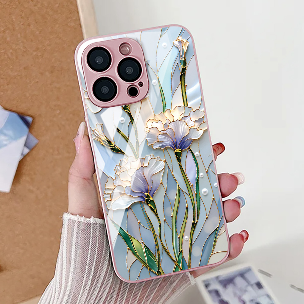 Pc Case Tempered Glass - Lotus Çiçeği Telefon Kılıfı iPhone 16