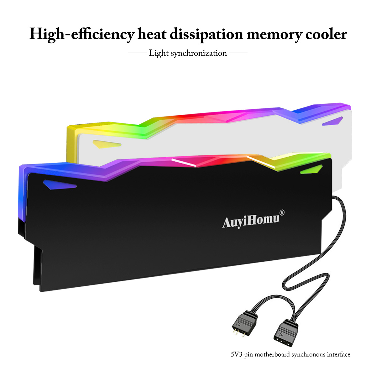Pc Gaming Ddr5 - AuyiHomu RGB Soğutucu, 5V 3Pin ARGB
