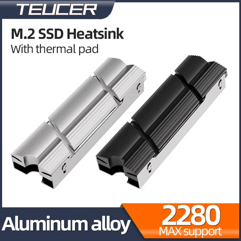 M.2 Ssd Heatsink - Teucer M.2 NVMe SSD 2280 silikon