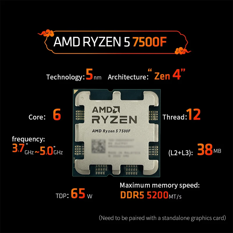 AMD Ryzen 5 7500F 3.7GHz 6 Çek - Pc Gaming Ryzen 5 incelemesi ve fiyatı