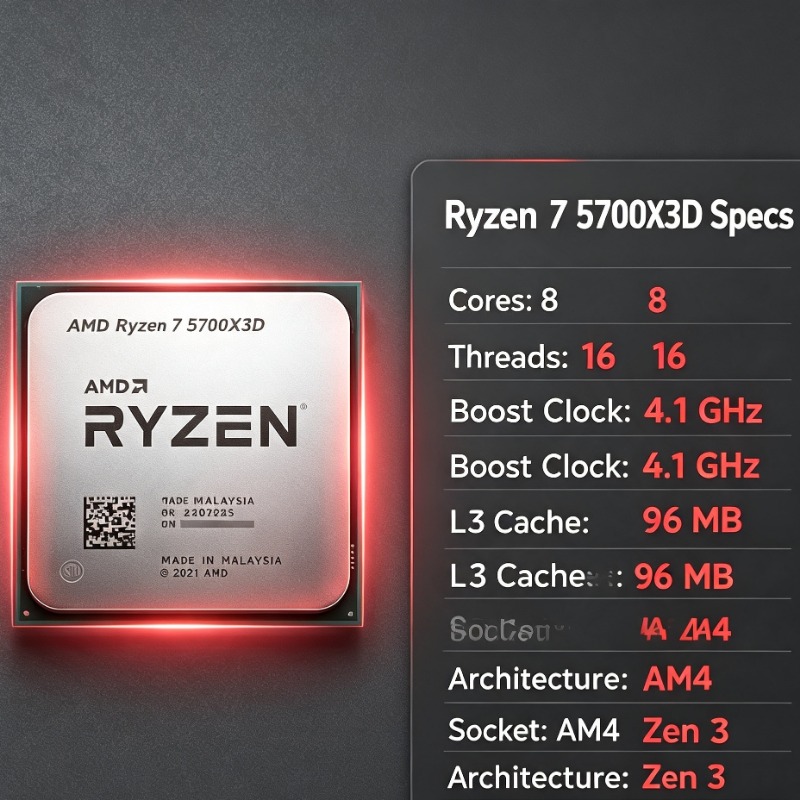AMD R7 5700X Masaüstü İşlemci  - Pc Gaming High End incelemesi ve fiyatı