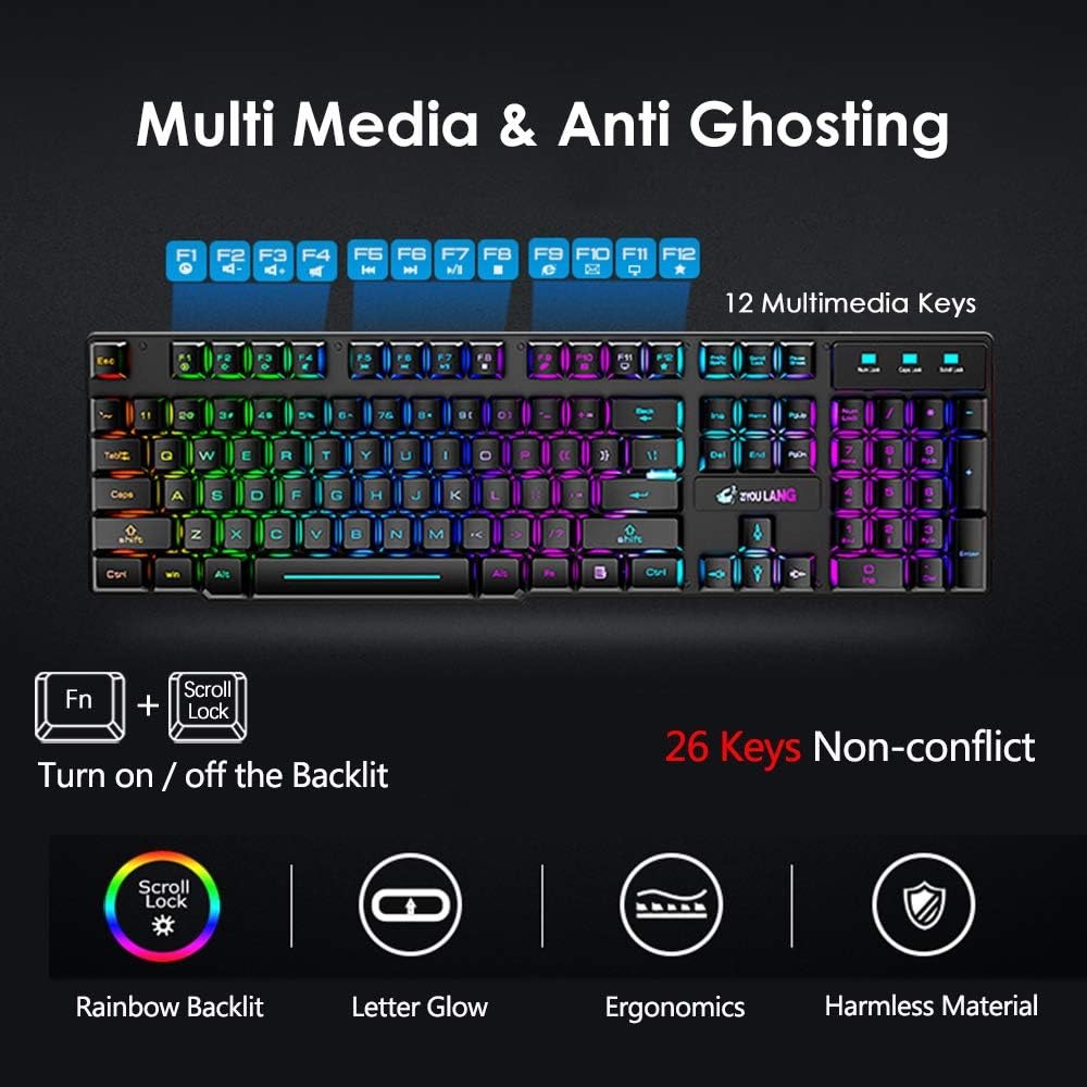 4000mAh Kablosuz Oyun Klavyesi - Anti-Ghosting Keyboard incelemesi ve fiyatı
