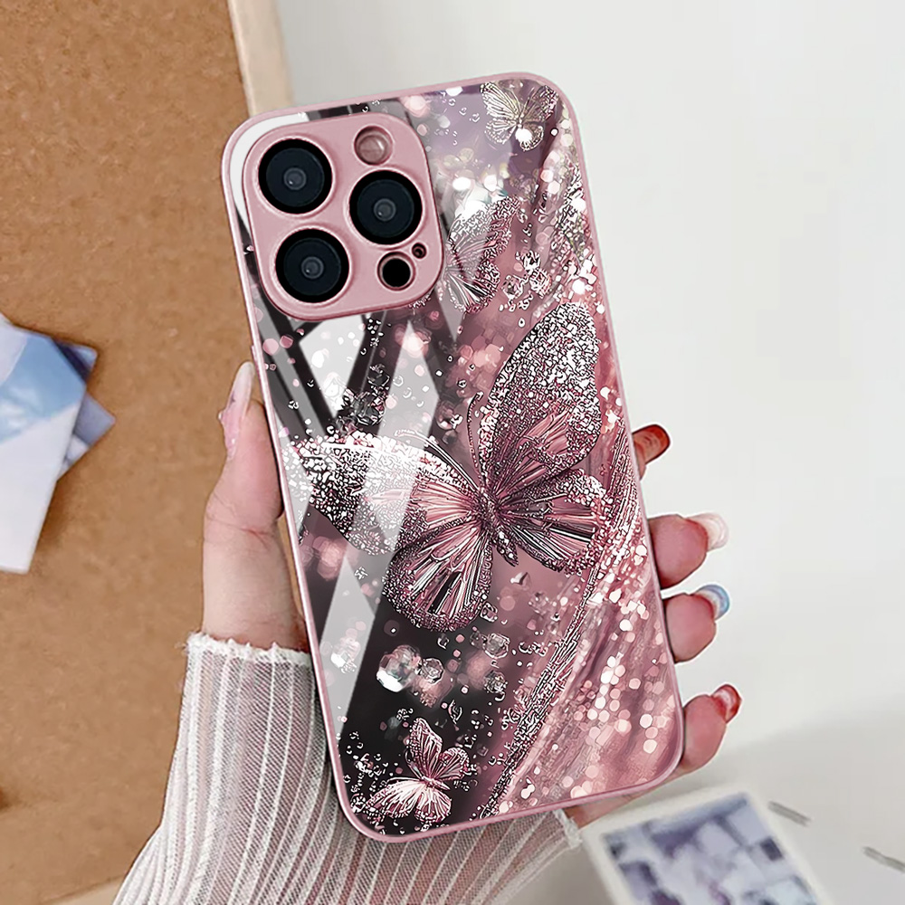 Kelebek Leopar Desenli Telefon - Pc Case Tempered Glass incelemesi ve fiyatı