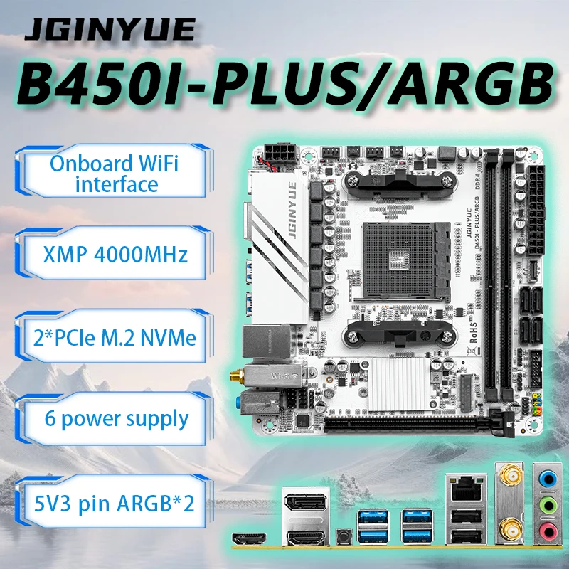 JGINYUE B450 ITX Anakart Seti  - Pc Gaming Ryzen 5 incelemesi ve fiyatı