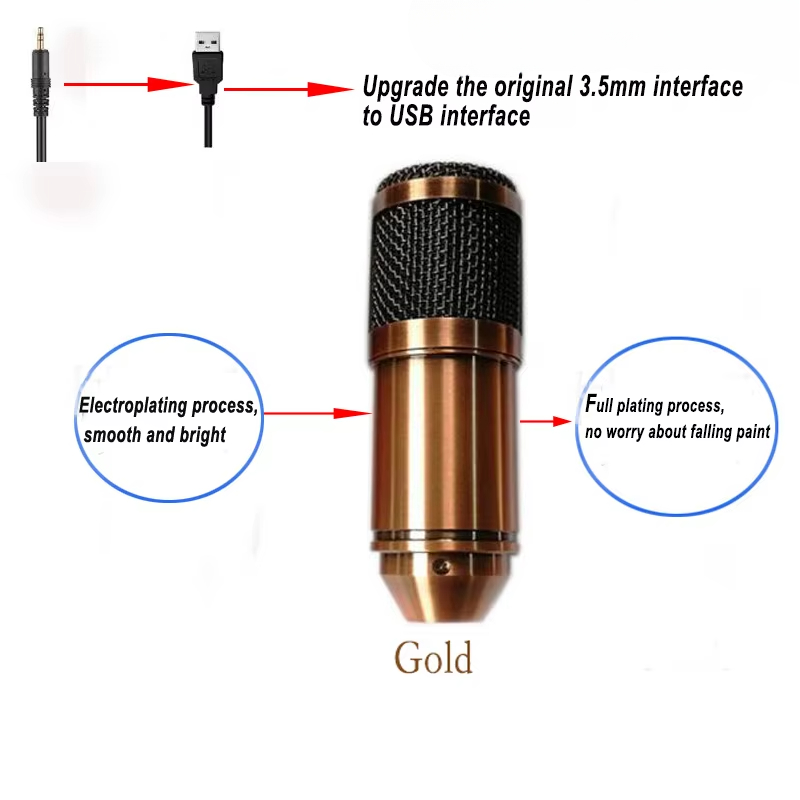 USB Kondenser Mikrofon bm-800  - Pc Gaming Youtube incelemesi ve fiyatı